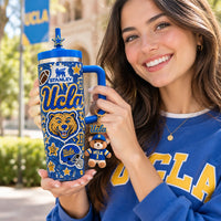 UCLA Bruin Football Gilded 40oz Tumbler