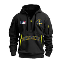 Milwaukee Patch Navy Baseball Hoodie