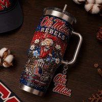 Oxford Rebel Football Luxe 40oz Tumbler