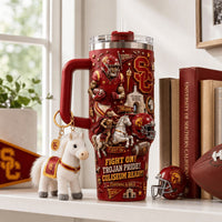 USC Trojan Football Luxe 40oz Tumbler