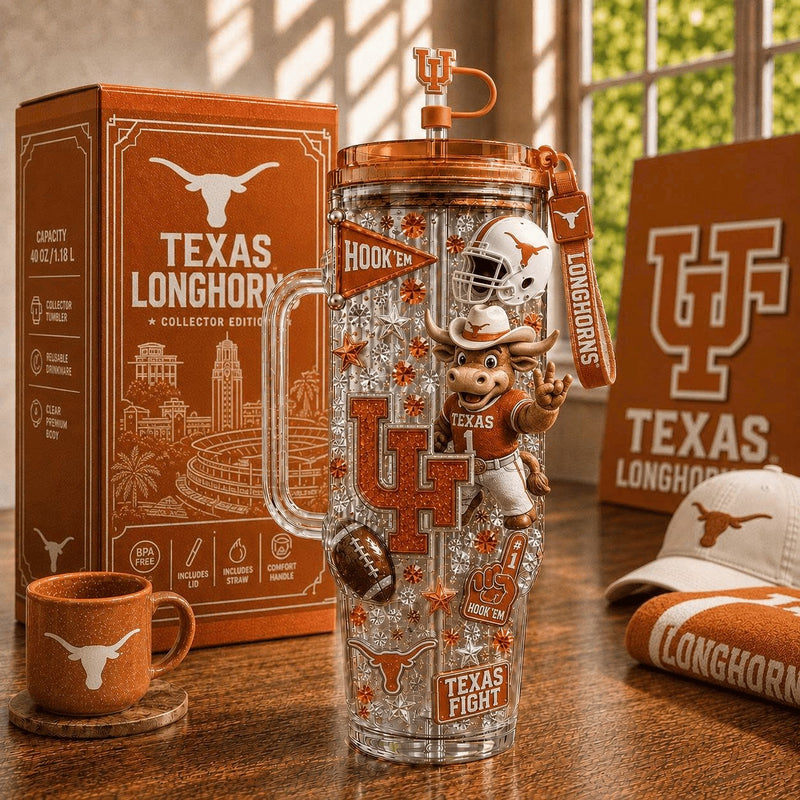 Texas Longhorn Football Starry 40oz Tumbler