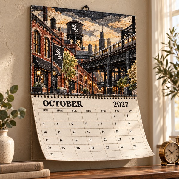 Chicago Baseball Fan 2027 Wall Calendar - On Wall