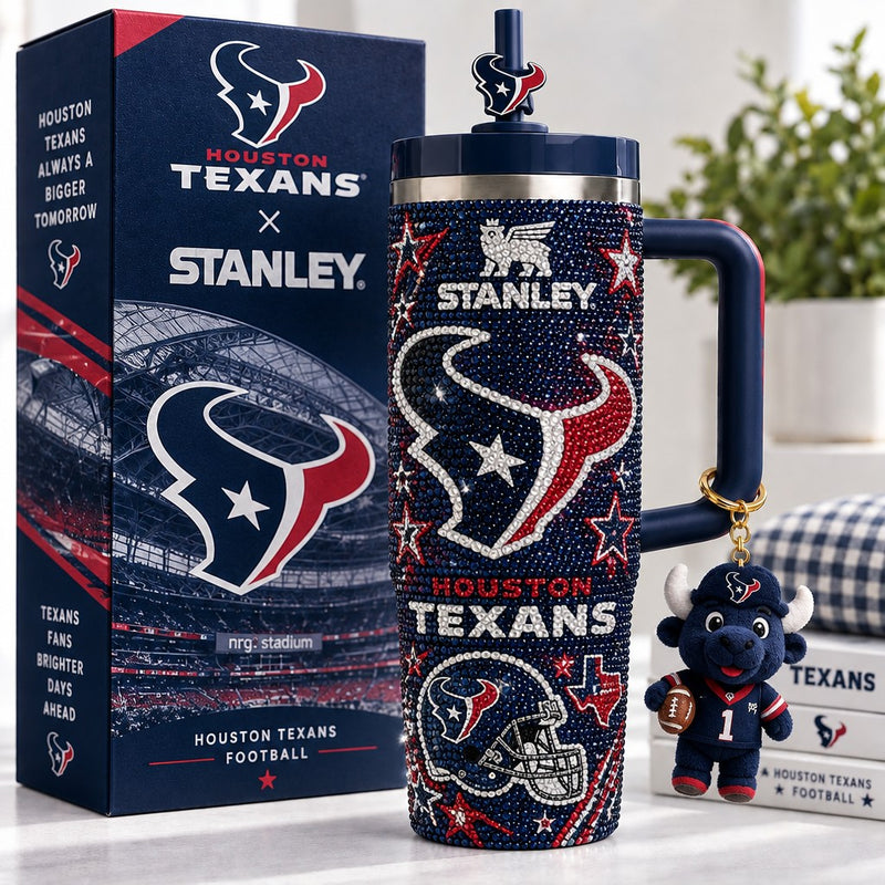 Houston Football Dazzle 40oz Tumbler