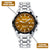 Custom Wrist Watches For Men - Tiger's Eye Brown Dial