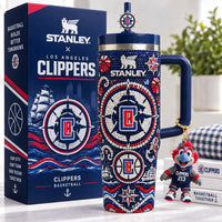LA Clipper Basketball Glam 40oz Tumbler