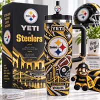 Pittsburgh Football Jewel 40oz Tumbler