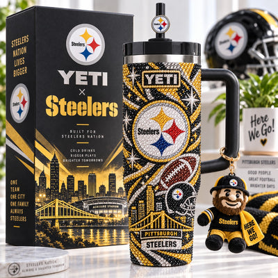 Pittsburgh Football Jewel 40oz Tumbler
