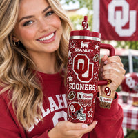Norman Sooner Football Dazzle 40oz Tumbler
