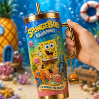 Undersea Sponge Cartoon Luxe 40oz Tumbler