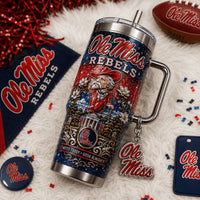 Oxford Rebel Football Luxe 40oz Tumbler