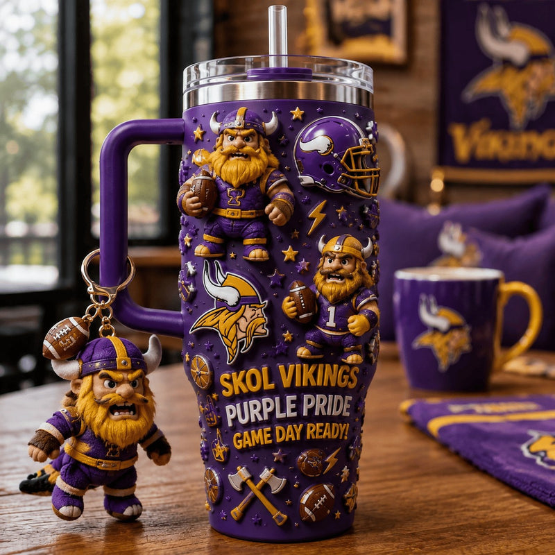 Minnesota Football Gilded 40oz Tumbler