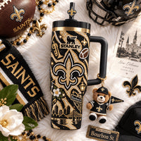 New Orleans Football Starry 40oz Tumbler