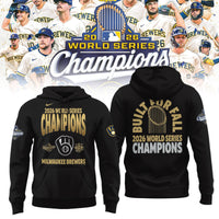 Milwaukee Built Fall Black Baseball Hoodie