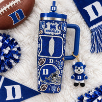 Durham Blue Football Bling 40oz Tumbler