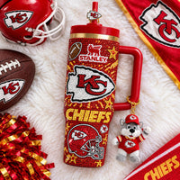 Kansas City Football Bling 40oz Tumbler