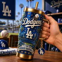 LA Dodger Baseball Dazzle 40oz Tumbler