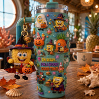 Undersea Sponge Cartoon Gilded 40oz Tumbler
