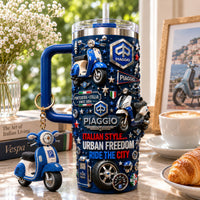 Italian City Scooter Aurora 40oz Tumbler