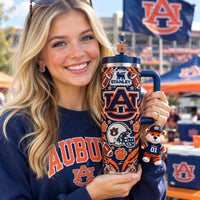 Auburn Tiger Football Gilded 40oz Tumbler
