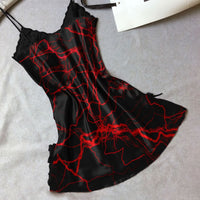 Crimson Moon Skeleton Lace Nightgown