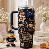 Milwaukee Baseball Jewel 40oz Tumbler