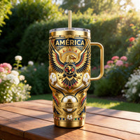 Mexican Eagle Football Starry 40oz Tumbler