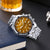 Custom Wrist Watches For Men - Tiger's Eye Brown Dial