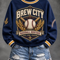 Milwaukee Heritage Crest Baseball Sweatshirt