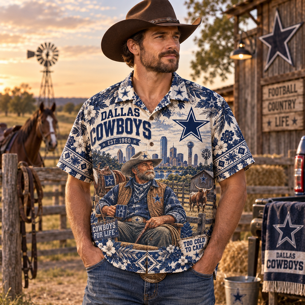 Dallas For Life Hawaiian Shirt - Detail