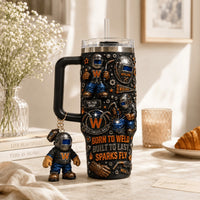 Welder Sparks Trade Bling 40oz Tumbler