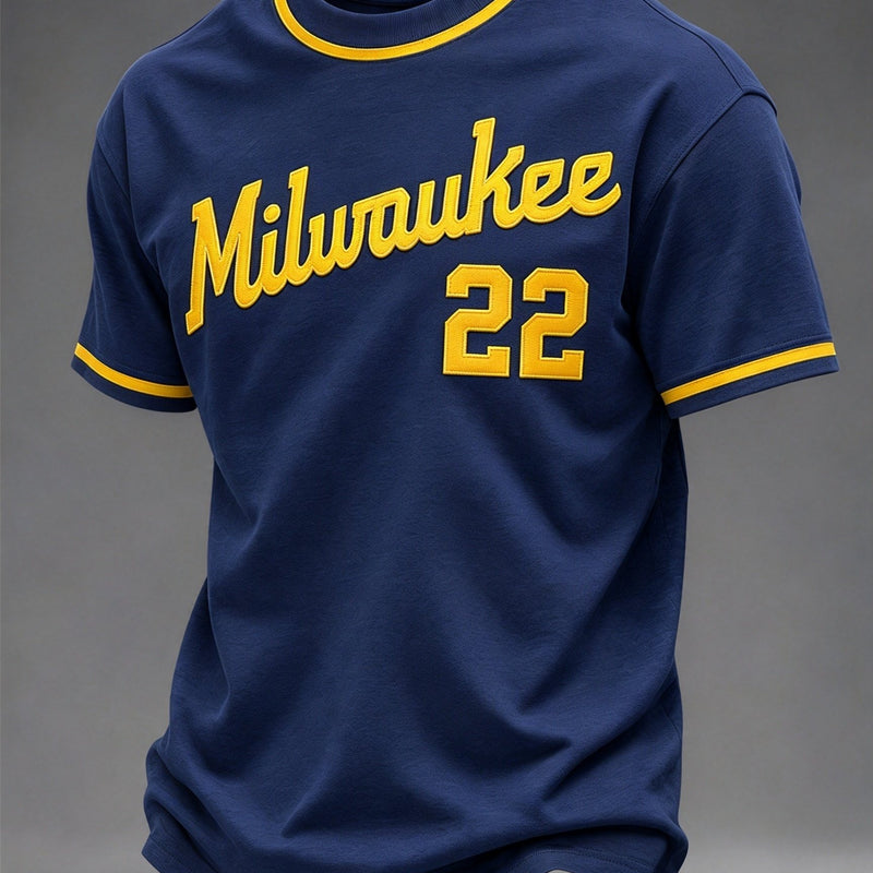 Milwaukee Jersey Style Baseball T-Shirt