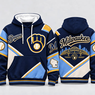 Milwaukee Columbia Skyline Baseball Hoodie