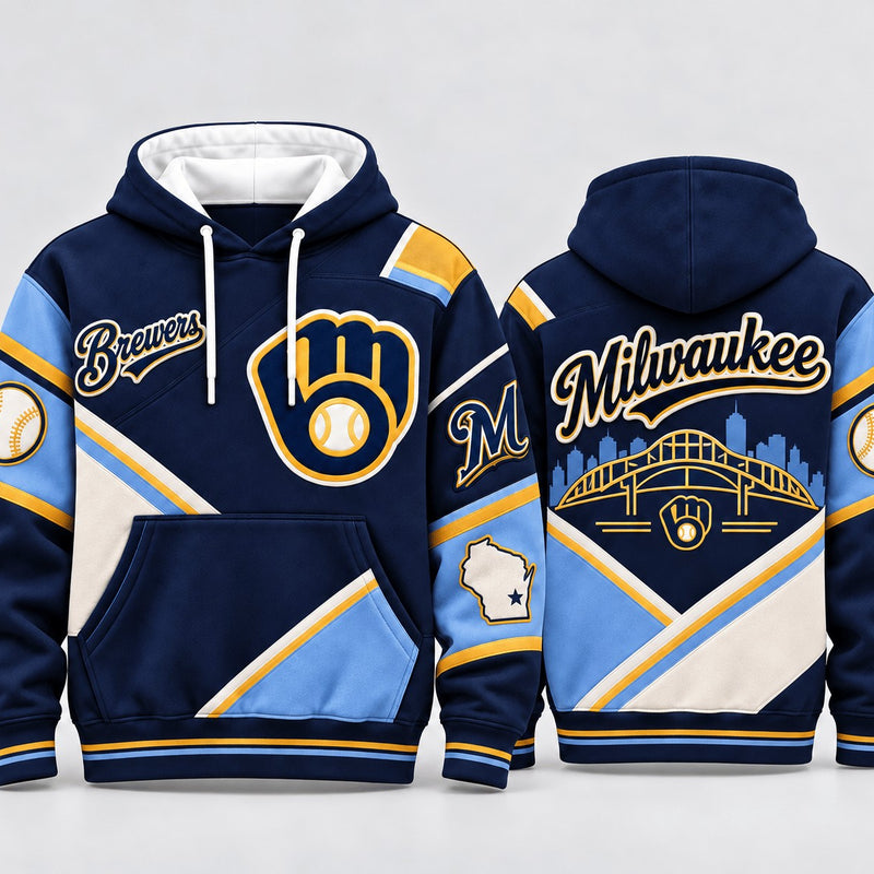 Milwaukee Columbia Skyline Baseball Hoodie