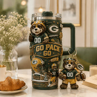 Green Bay Football Gilded 40oz Tumbler