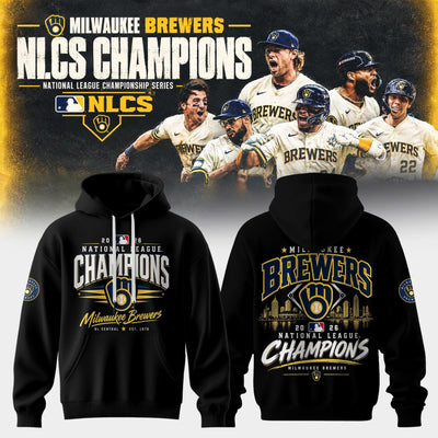 Milwaukee Gold Script Black Baseball Hoodie