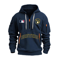 Milwaukee Patch Navy Baseball Hoodie
