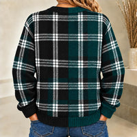 Philadelphia Plaid Knit Women's Cardigan