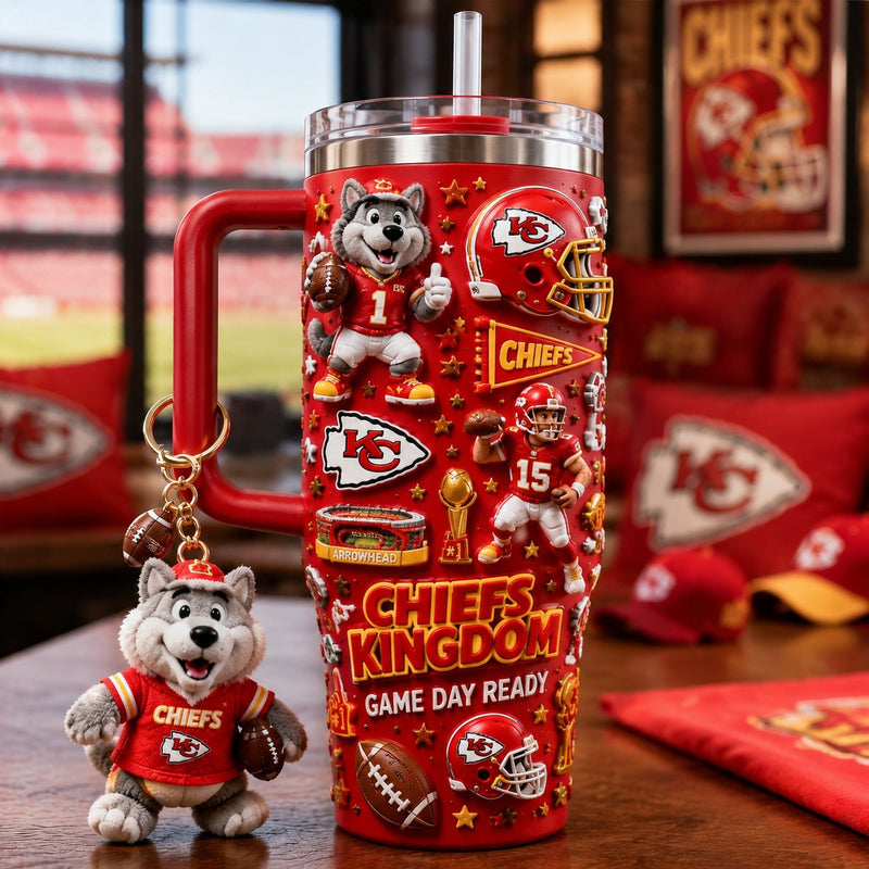 Kansas City Football Jewel 40oz Tumbler