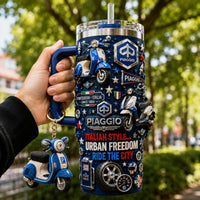 Italian City Scooter Aurora 40oz Tumbler