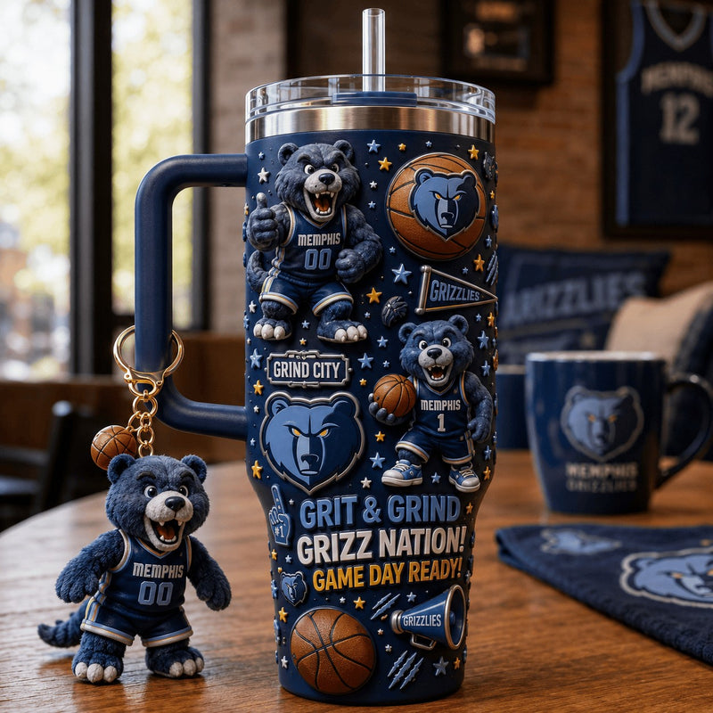 Memphis Basketball Glam 40oz Tumbler