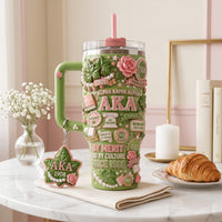 Pink and Green Sisterhood Gilded 40oz Tumbler
