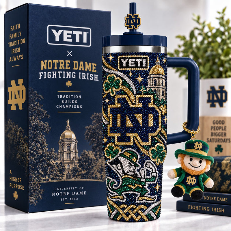 South Bend Irish Football Aurora 40oz Tumbler