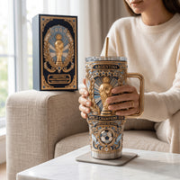 Argentina Football Gilded 40oz Tumbler
