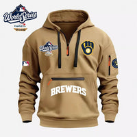 Milwaukee Navy Hooded Baseball Hoodie