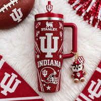 Indiana Hoosier Pride Glam 40oz Tumbler