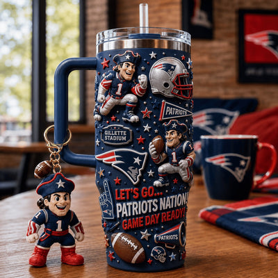 New England Football Dazzle 40oz Tumbler