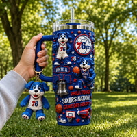 Philadelphia Basketball Glam 40oz Tumbler