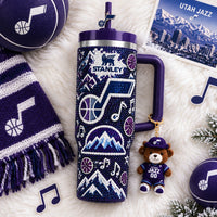 Utah Basketball Glam 40oz Tumbler