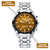 Custom Wrist Watches For Men - Tiger's Eye Brown Dial
