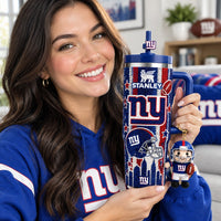 New York Giant Football Bling 40oz Tumbler